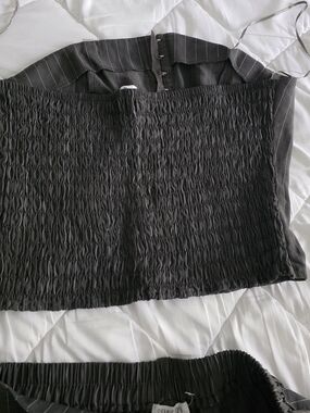 Sienna Sky Black Smocked Pantsuit Top and Waistband